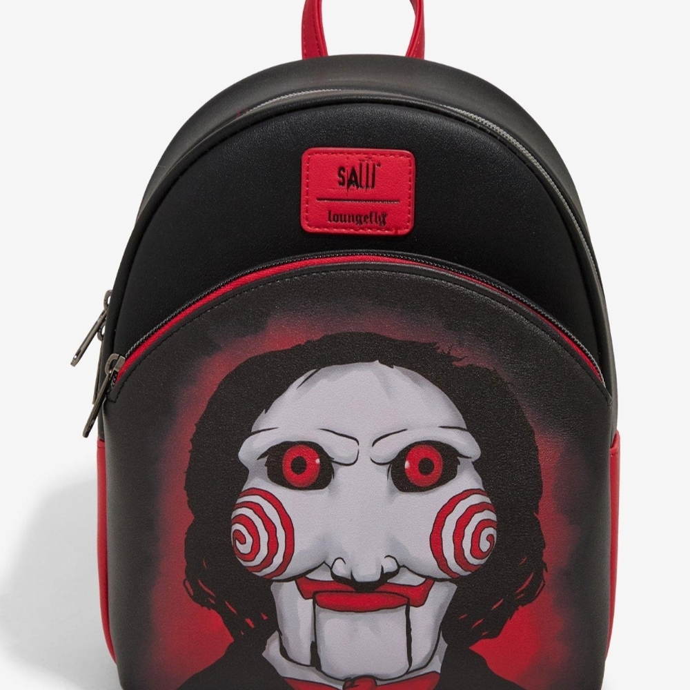 Loungefly Black and Red Jigsaw Backpack